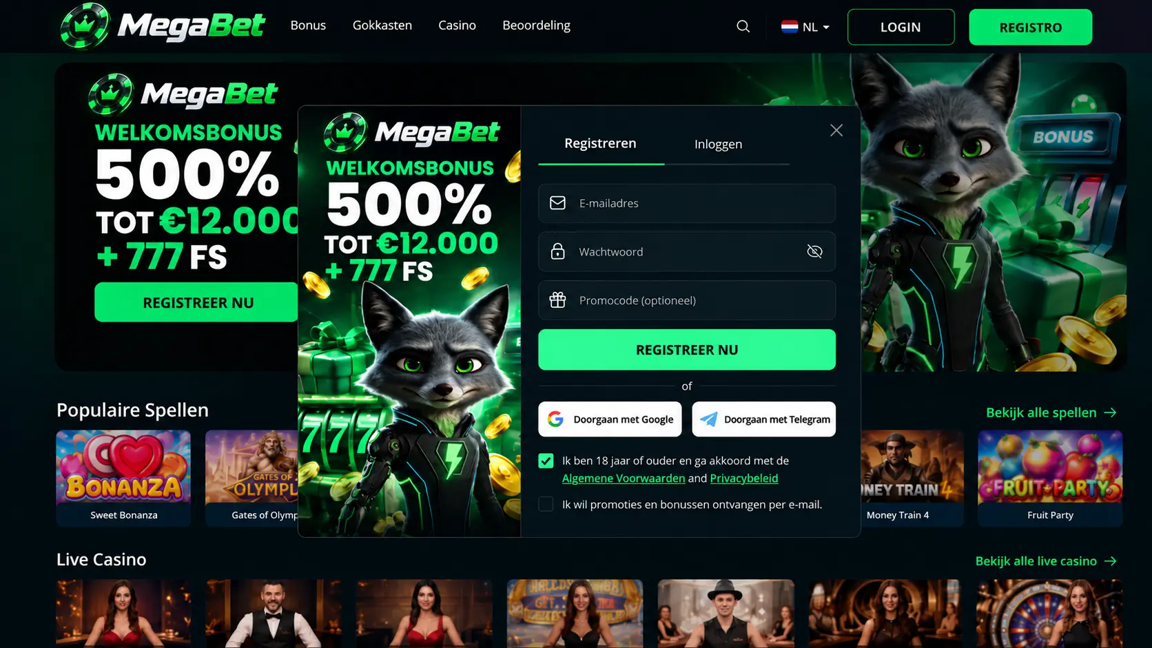 MegaBet Casino Nederland: Online Casino, Games en Bonus image 2