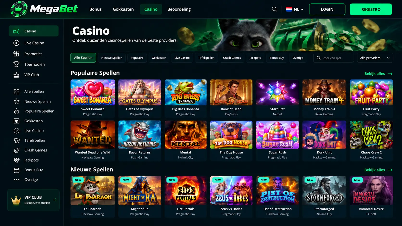 MegaBet Casino Nederland: Online Casino, Games en Bonus image 3